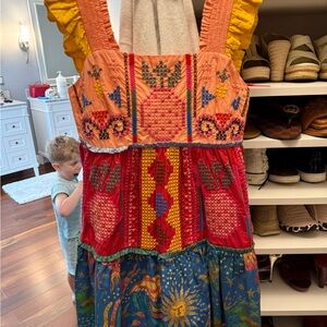 Colorful Embroidered Dress